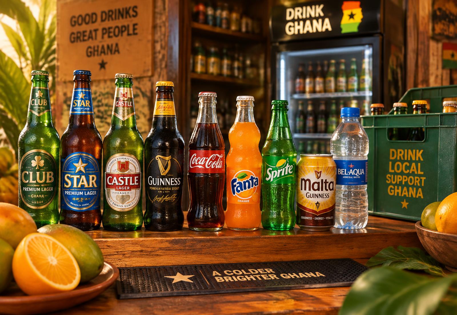 Chilled drinks on the Mangoes counter